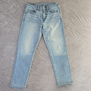 American Eagle Outfitters Men's Straight Leg Jeans in Light Blue